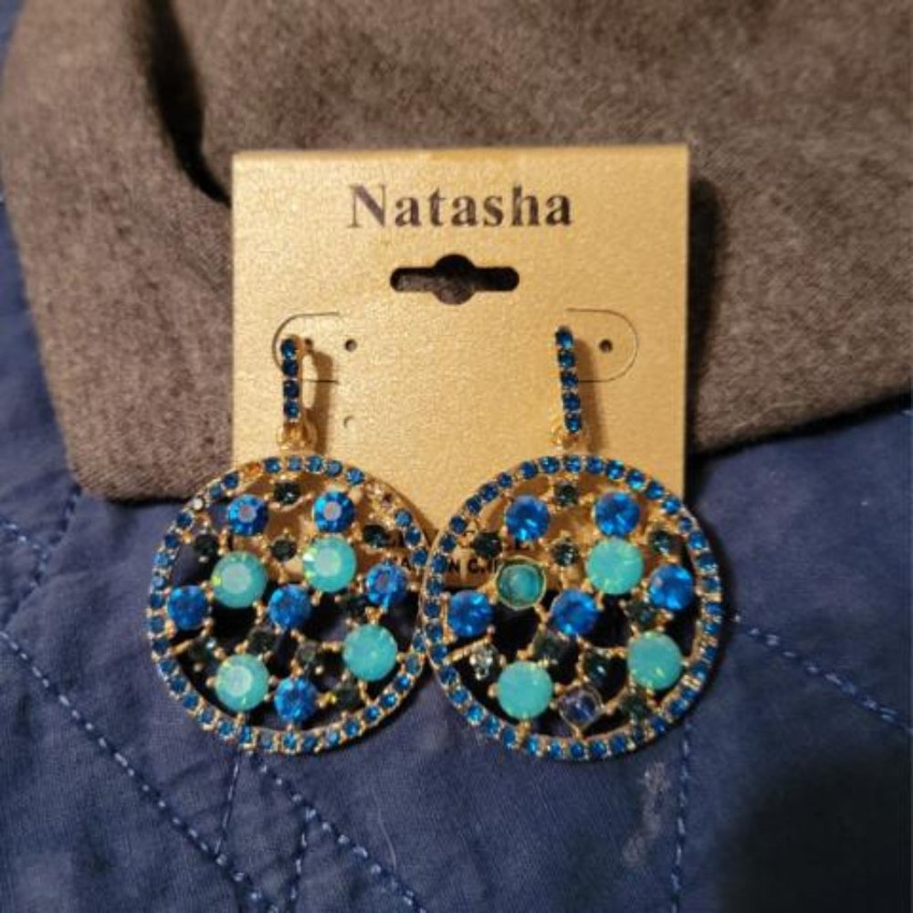 Beautiful shades of blue earrings Natasha